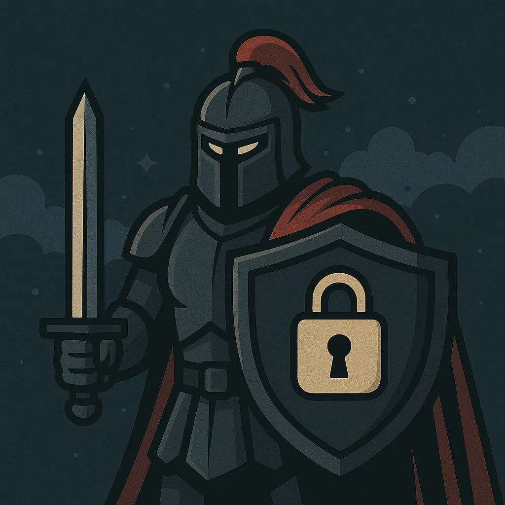 Script Sentinel - Automated Content Security Policy Generator Knight Mascot